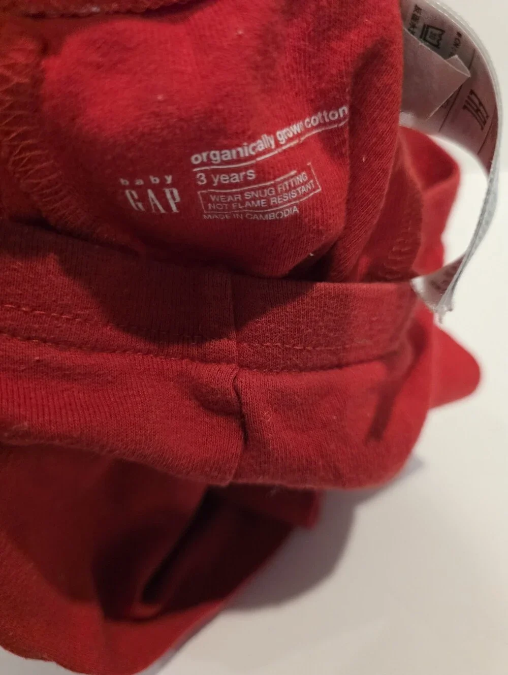 Kids Red Firefighter Pajama Set Gap Organic Cotton Size 3
